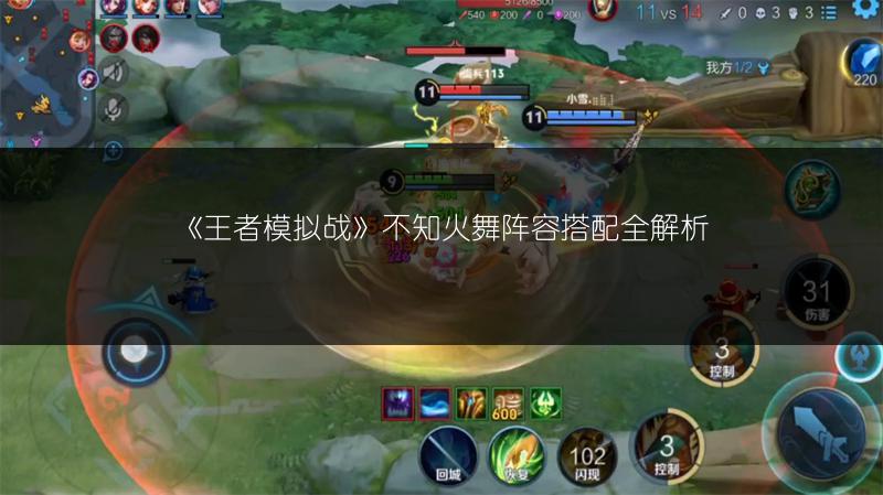 《王者模拟战》不知火舞阵容搭配全解析