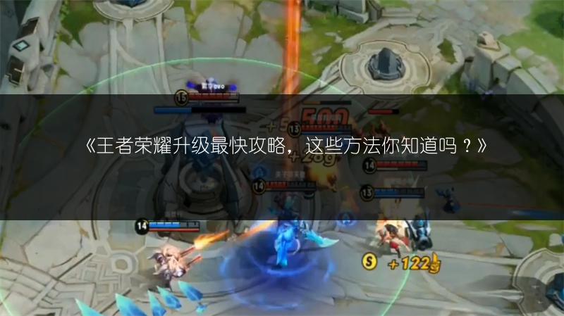 《王者荣耀升级最快攻略，这些方法你知道吗？》