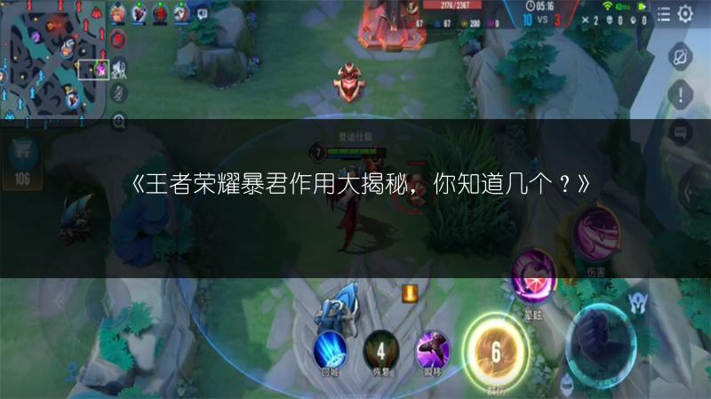 《王者荣耀暴君作用大揭秘，你知道几个？》