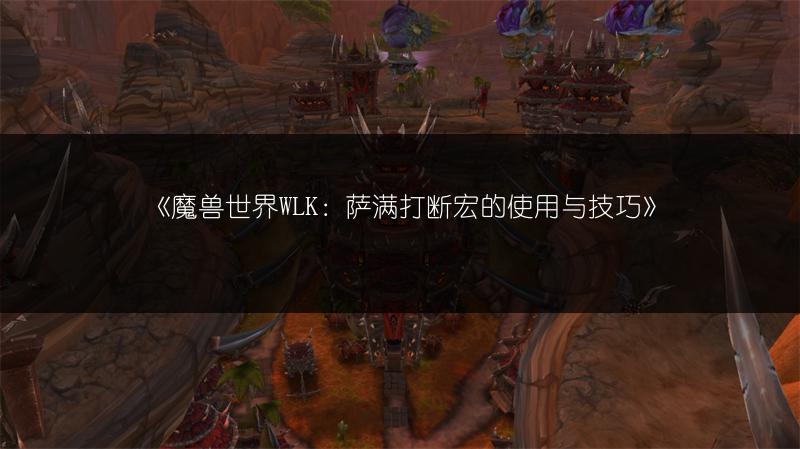《魔兽世界WLK：萨满打断宏的使用与技巧》