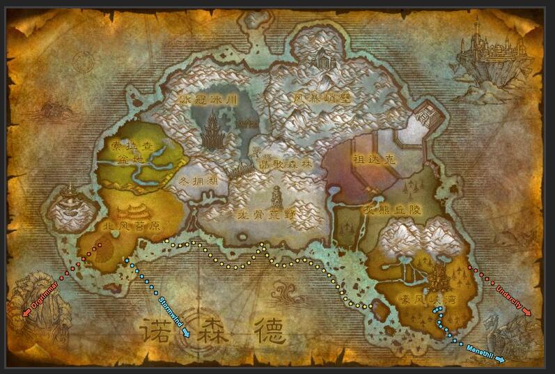 魔兽世界怀旧服灰熊丘陵怎么去