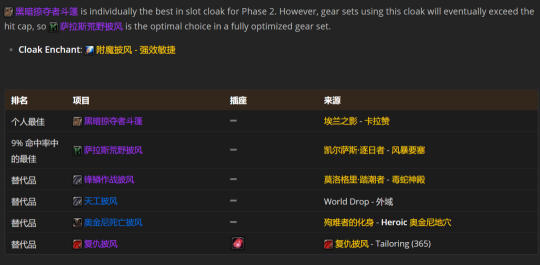 魔兽世界TBCP2野德BIS怎么配装