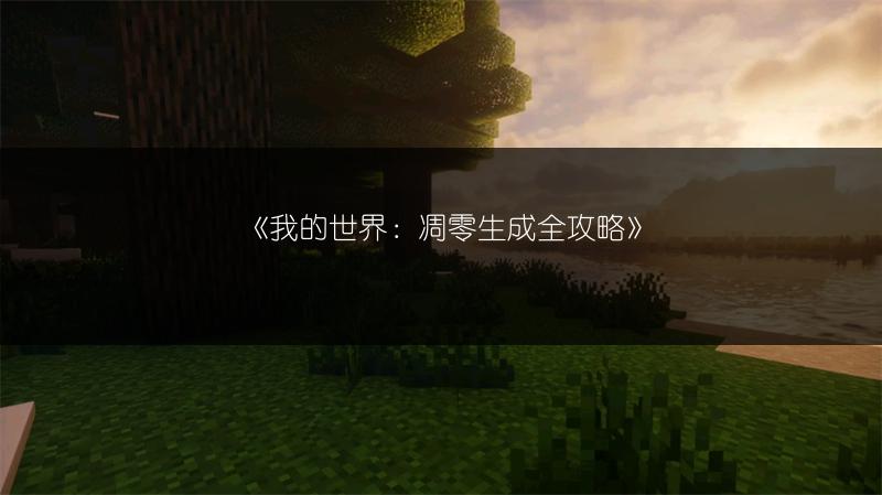 《我的世界：凋零生成全攻略》